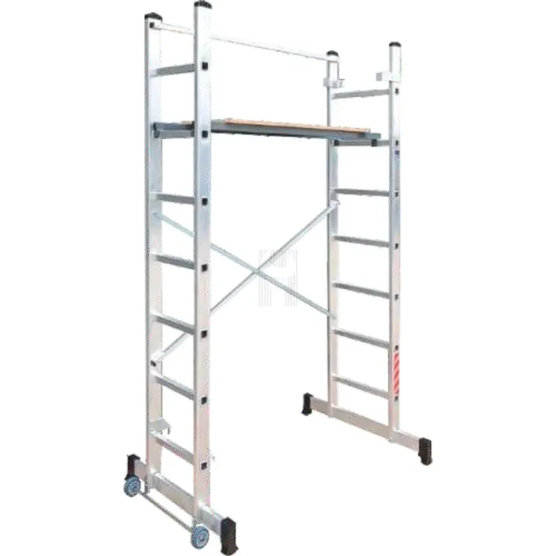 Andaime Móvel de Alumínio LIT 2x7 Degraus Altura de Trabalho 4.25m