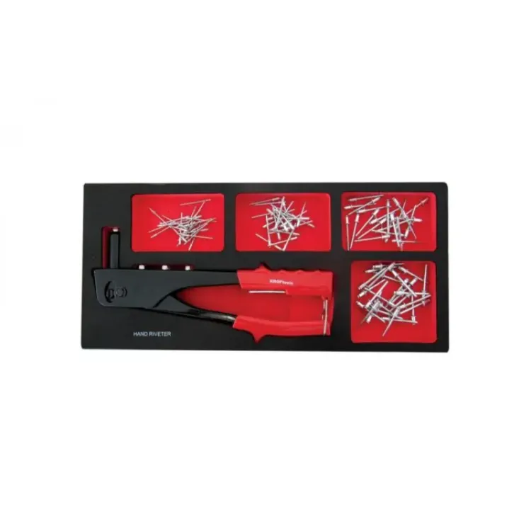 Módulo de Alicate de Rebites e Rebites Kroftools 101 Peças Módulo de Alicate de Rebites e Rebites Kroftools 101 Peças