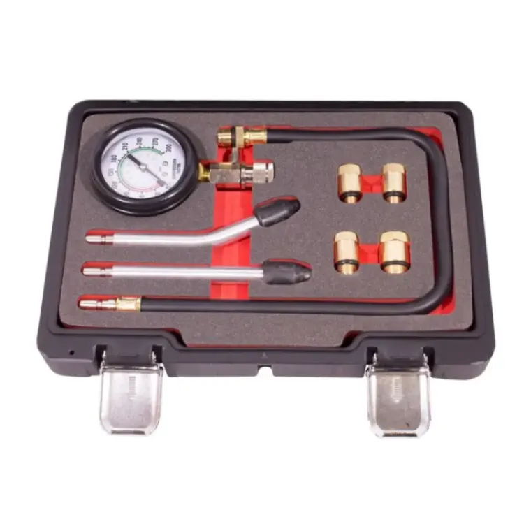 Compressiómetro para Motores a Gasolina Kroftools com Adaptadores