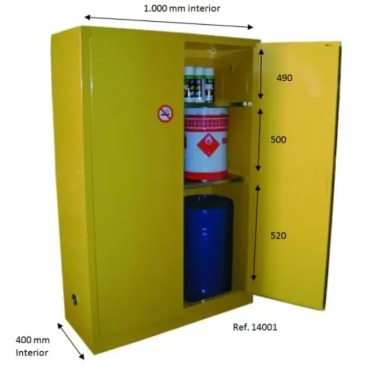 Armário de Segurança ND 1080x460x1650mm para Inflamáveis