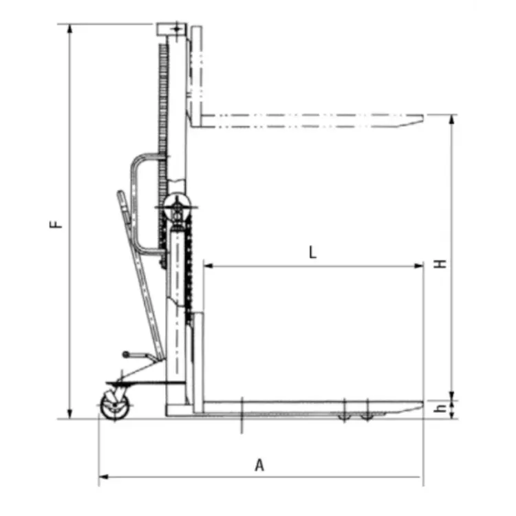 Empilhador Manual IMCOINSA OX55 1000kg 1600mm