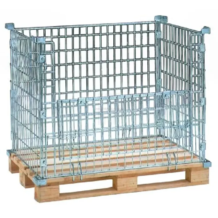 Cesto Rebatível para Palete ND 1200x800x640mm 800kg Cesto Rebatível para Palete ND 1200x800x640mm 800kg