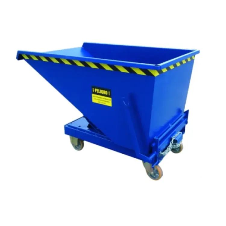 Contentor basculante ND 1100L 2000kg com rodas
