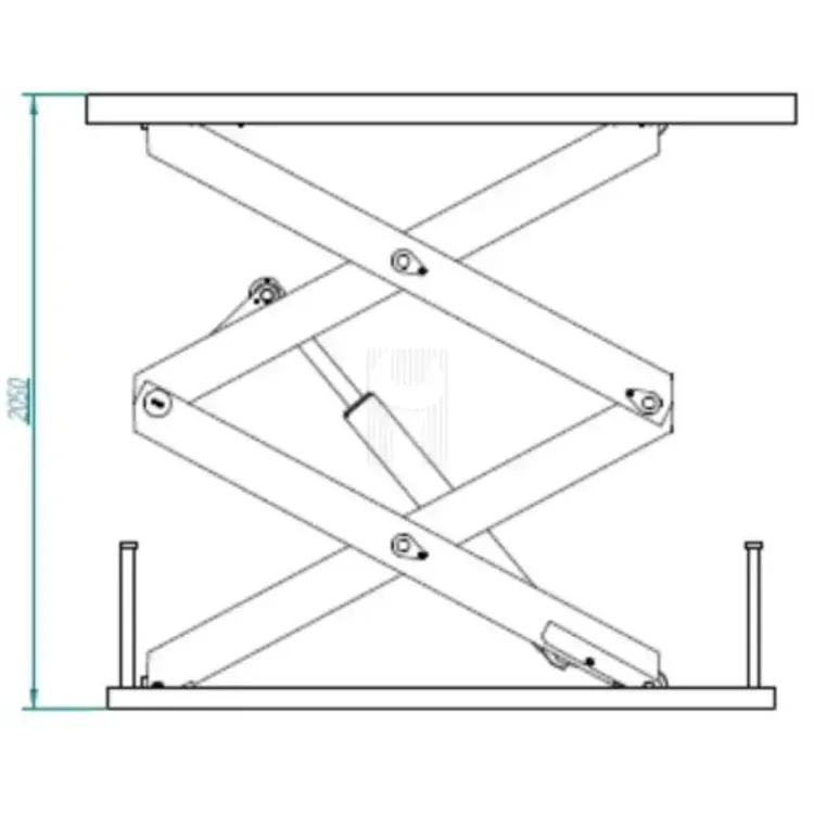 Mesa de Elevação Elétrica ND 3000 kg 380V 2050 mm