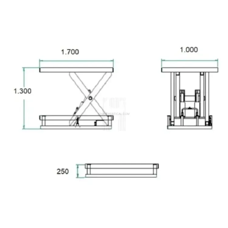 Mesa de Elevação Elétrica ND 2000kg 380V