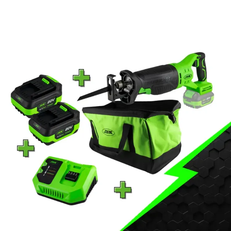 Serra de Sabre JBM 20V Brushless com 2 Baterias e Saco