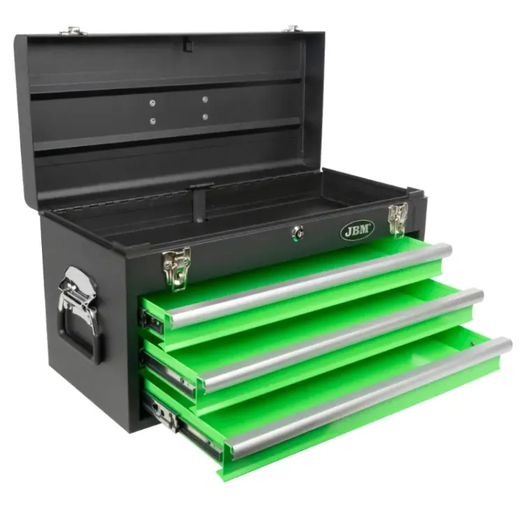 Caixa de Ferramentas com 3 Gavetas Frontais JBM 534x218x288mm Caixa de Ferramentas com 3 Gavetas Frontais JBM 534x218x288mm