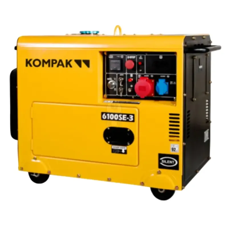 GERADOR DIESEL TRIFÁSICO 6.6KVA KOMPAK