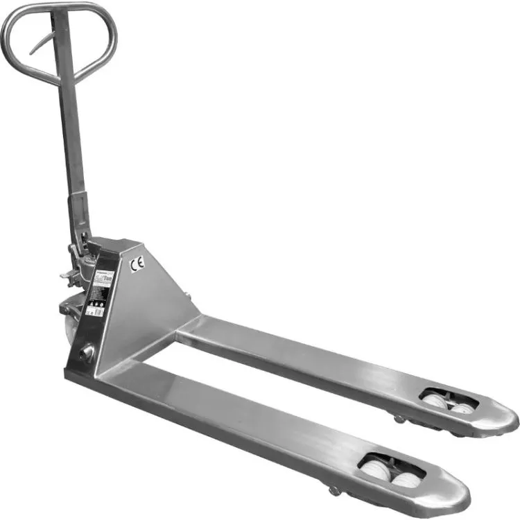 Porta paletes inox POWERED 2.5T 540x1150mm rodas nylon Porta paletes inox POWERED 2.5T 540x1150mm rodas nylon