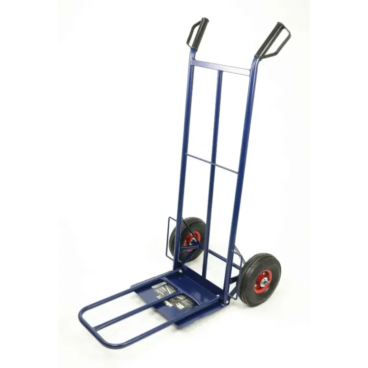Carro de Armazém Extensível em Aço MADER 250kg Rodas Pneumáticas 10"