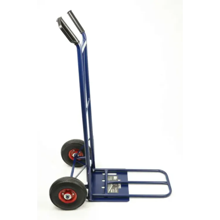 Carro de Armazém Extensível em Aço MADER 250kg Rodas Pneumáticas 10"