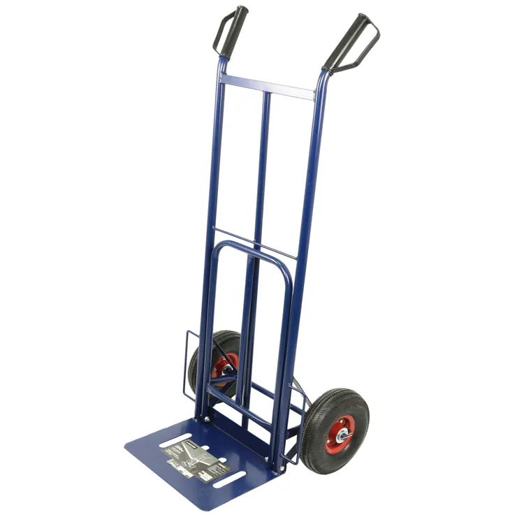 Carro de Armazém Extensível em Aço MADER 250kg Rodas Pneumáticas 10"