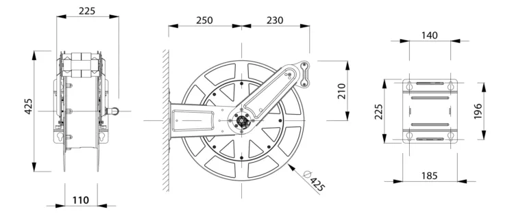 Enrolador Inox ZECA 8406/1111