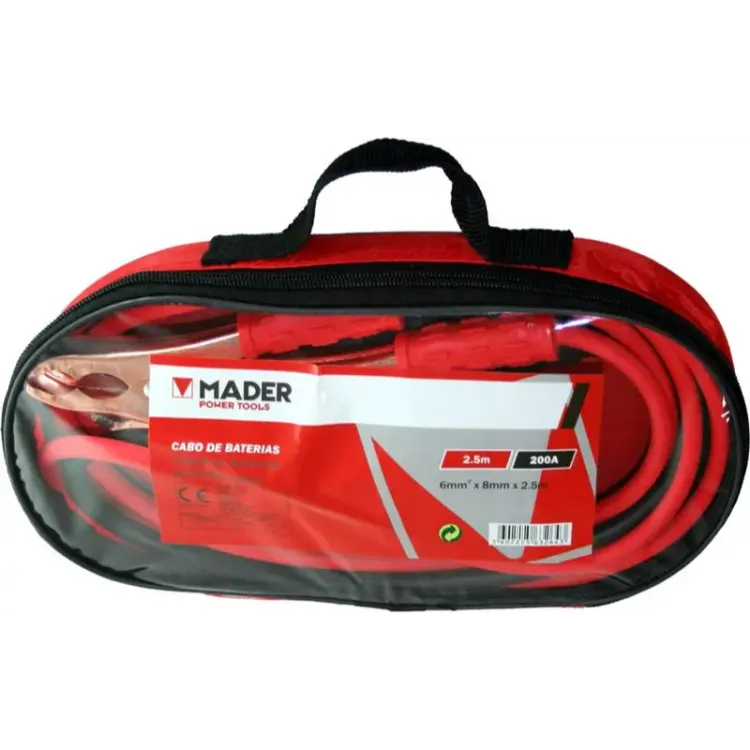 CABO DE BATERIA 6MM2X8MM 2,5M 2PC MADER CABO DE BATERIA 6MM2X8MM 2,5M 2PC MADER