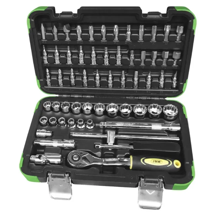 Caixa de Ferramentas 59 Peças JBM 3/8" 12 Faces Caixa de Ferramentas 59 Peças JBM 3/8" 12 Faces