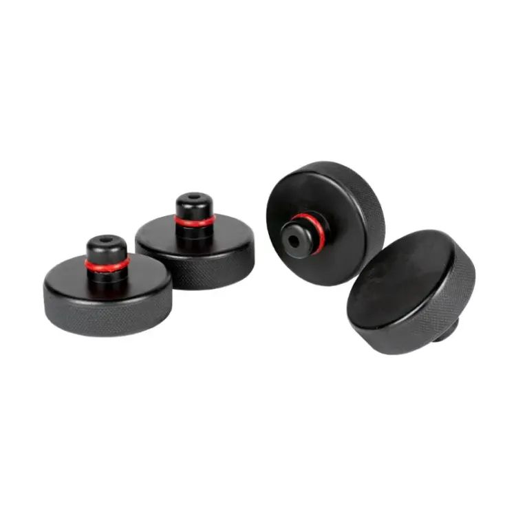 Conjunto de 4 Bases de Elevação Tesla JBM Borracha 5x7.6cm