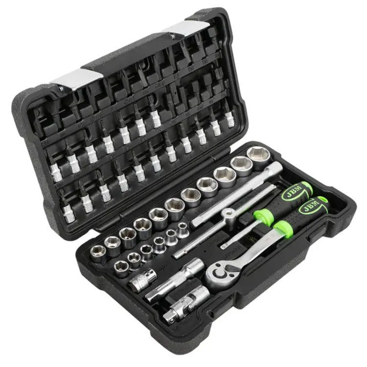Estojo de Ferramentas JBM 3/8" com 59 Peças Hexagonais Zincado