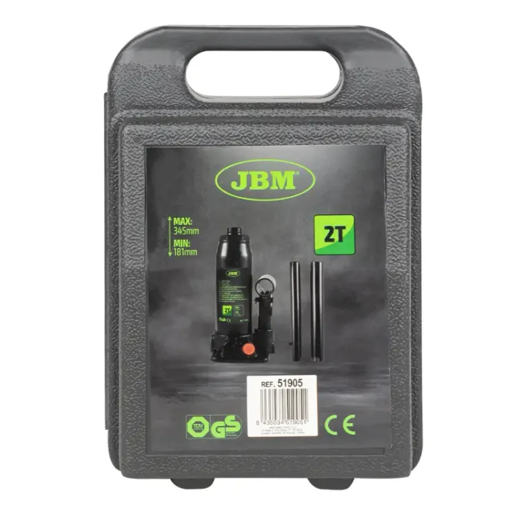 Macaco Hidráulico de Garrafa 3T JBM 19.5-38.5cm