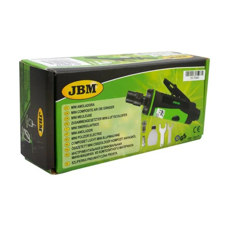 Mini Retificadora Pneumática JBM 25000 RPM 1/4″ 90 PSI