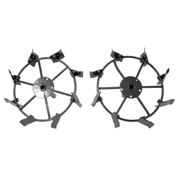 Rodas de Ferro para Mini-trator Cultivador Universal 400mm Aderência Elevada