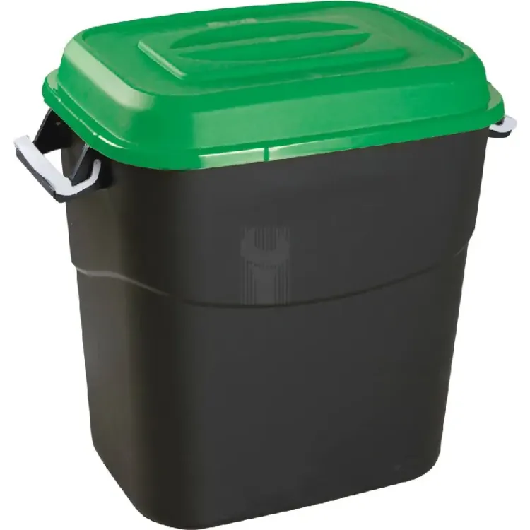 Caixote do Lixo 75L TAYG com Tampa Verde e Fecho de Segurança Caixote do Lixo 75L TAYG com Tampa Verde e Fecho de Segurança