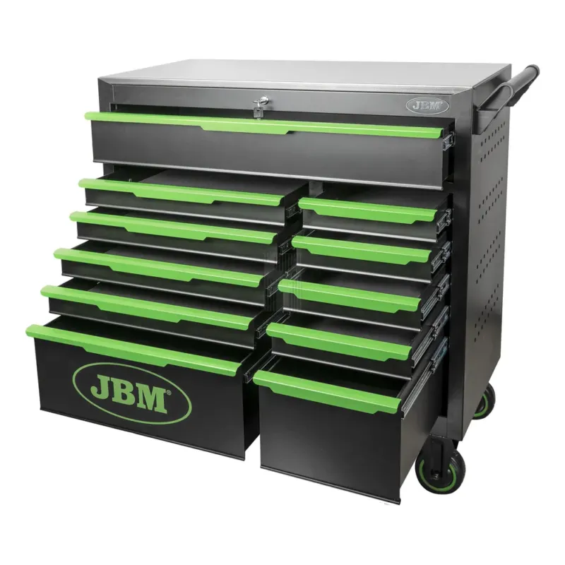 Carro de Ferramentas JBM 11 Gavetas 93kg Aço Inoxidável