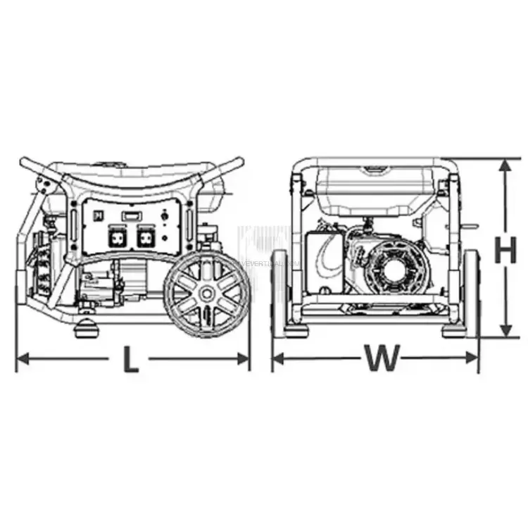 Gerador Trifásico a Gasolina PRAMAC POWERMATE WX 6250 ES 6 kVA