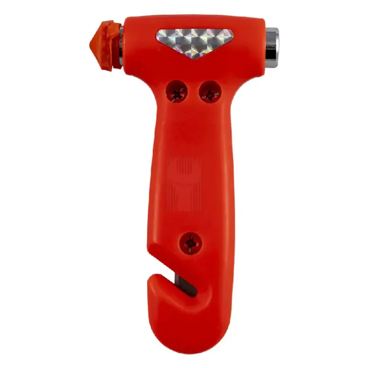Martelo Quebra-Vidros JBM com Suporte e Corta-Cinto 13.5cm