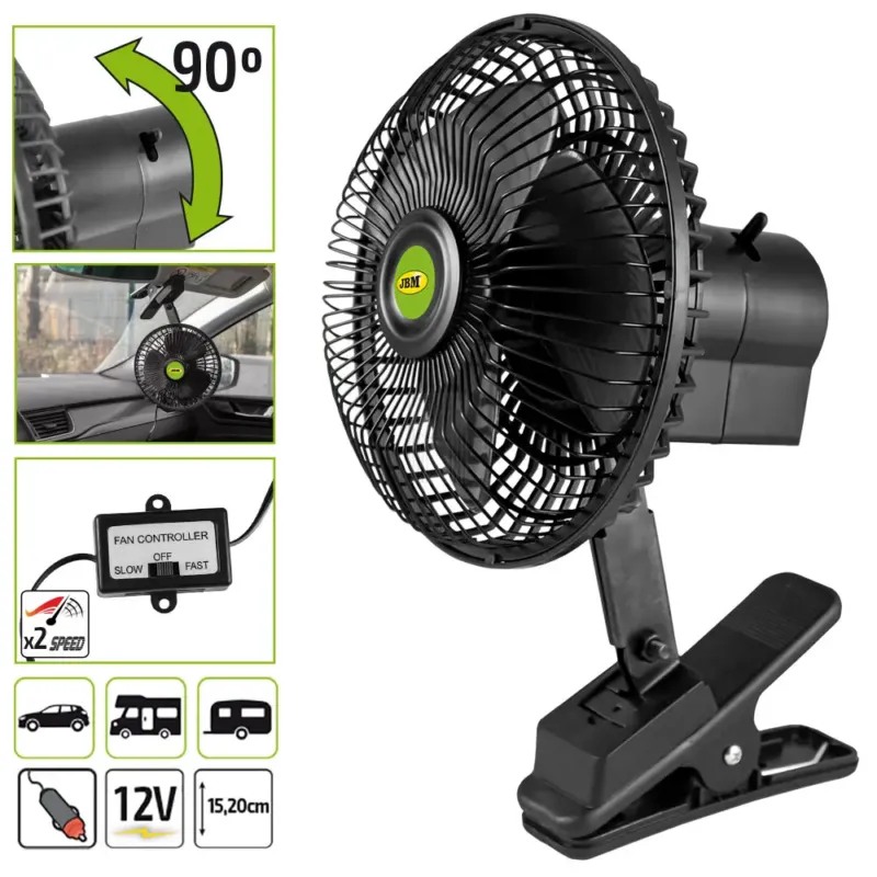 Ventilador para Veículo JBM 12V 120W Ventilador para Veículo JBM 12V 120W