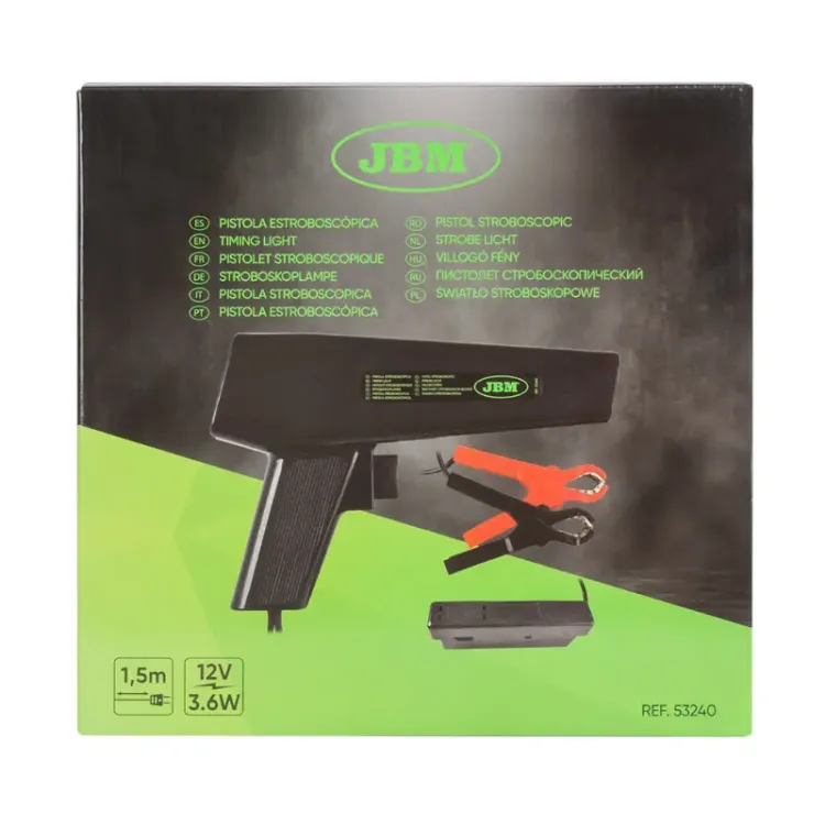 Pistola Estroboscópica de Ponto Motor JBM 10-16V Xenon