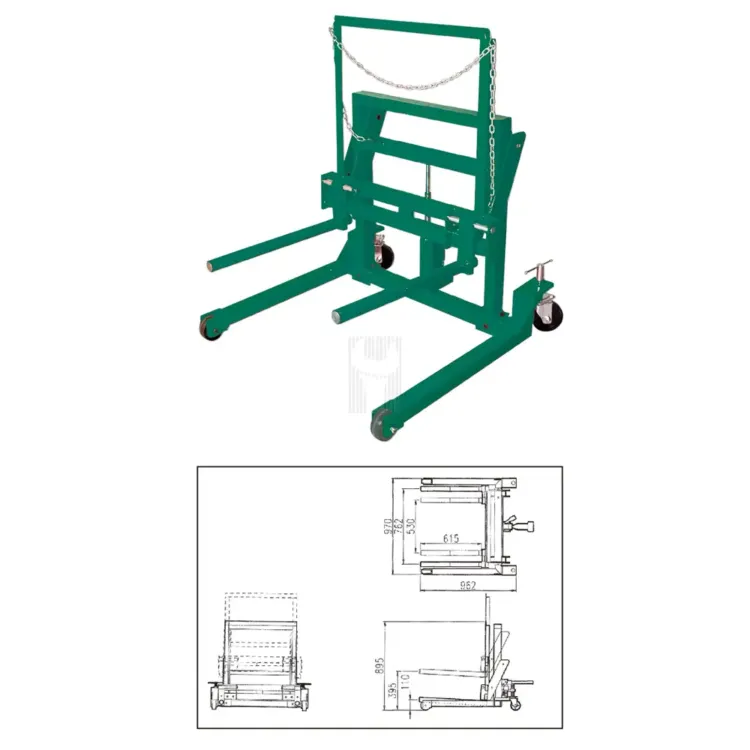 Elevador para Rodas Veículos Pesados JONNESWAY 600kg 395mm