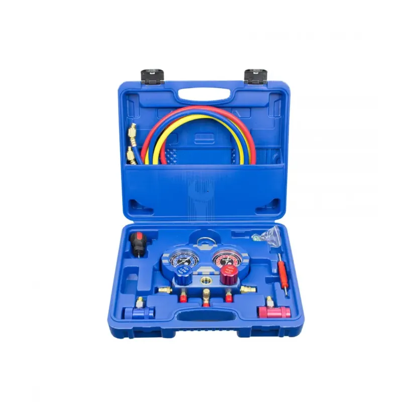 Conjunto Manómetros A/C R1234YF KROFTOOLS 800-4000 PSI