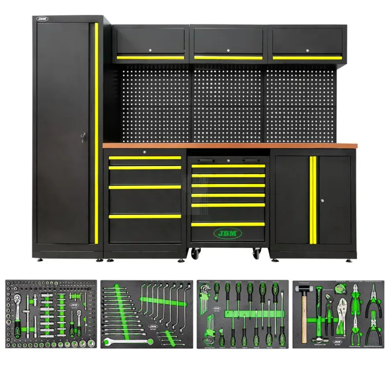 Conjunto de Móveis Modulares JBM 18 Peças Amarelo em Aço e MDF Conjunto de Móveis Modulares JBM 18 Peças Amarelo em Aço e MDF