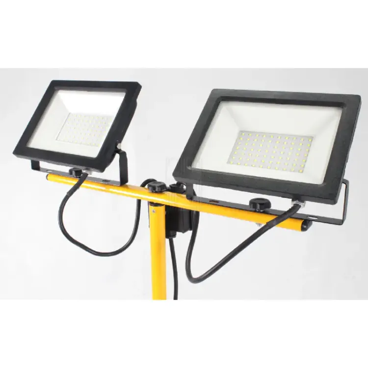 Foco LED Duplo com Tripé MADER 2x50W 2x4250lm