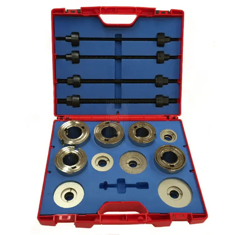 Extrator de Silent-Blocks com Ranhura FORZA Ø34 a Ø72mm com 20 Casquilhos Extrator de Silent-Blocks com Ranhura FORZA Ø34 a Ø72mm com 20 Casquilhos
