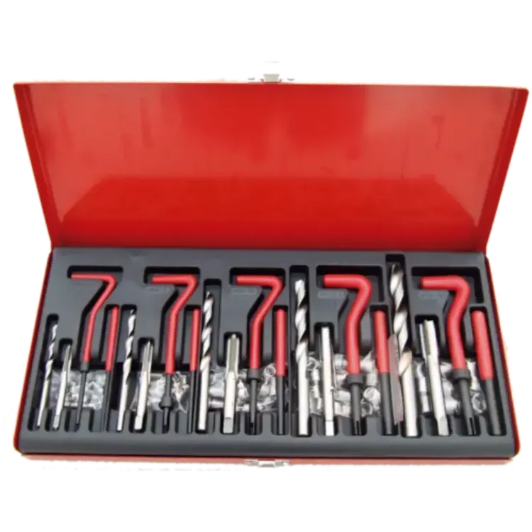 Kit de Reparação de Roscas Helicoides TOOLHUB 131 Peças M5-M12 Kit de Reparação de Roscas Helicoides TOOLHUB 131 Peças M5-M12
