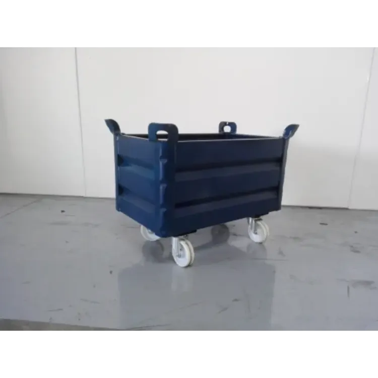 CESTO DE CHAPA METÁLICA COM RODAS DE NYLON CESTO DE CHAPA METÁLICA COM RODAS DE NYLON