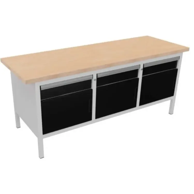 Bancada de Trabalho LISTA 1820x695x800mm Cinza RAL 7035 Bancada de Trabalho LISTA 1820x695x800mm Cinza RAL 7035