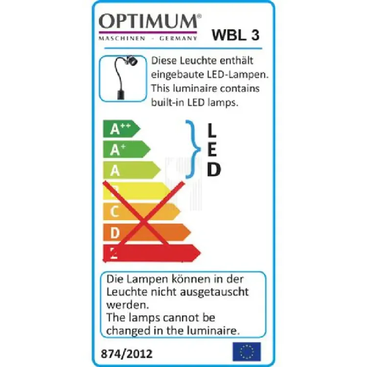 CANDEEIRO LED  WBL 3 OPTIMUM