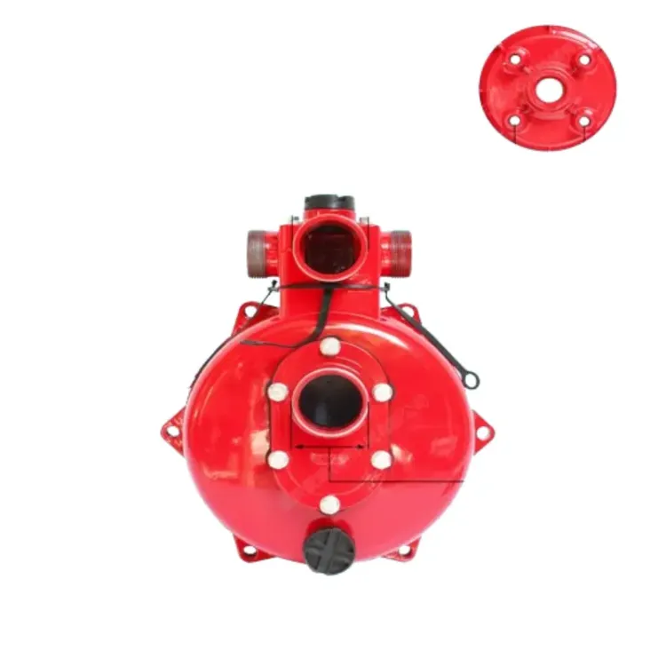 Bomba Completa de Alta Pressão POWERED Entrada 2" Saída 1x2" + 2x1.5" Veio Escatelado