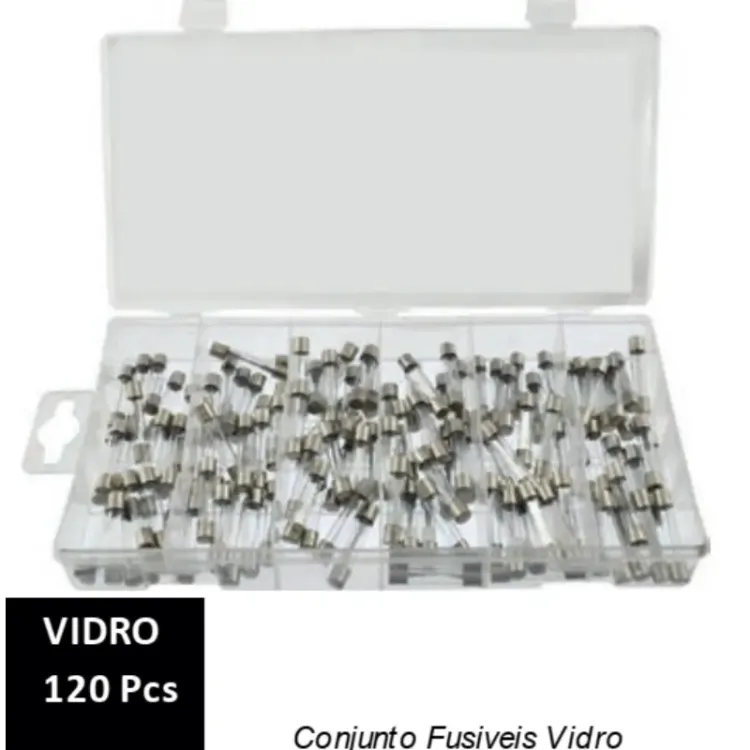 CONJUNTO DE FUSÍVEIS DE VIDRO A A PEÇAS