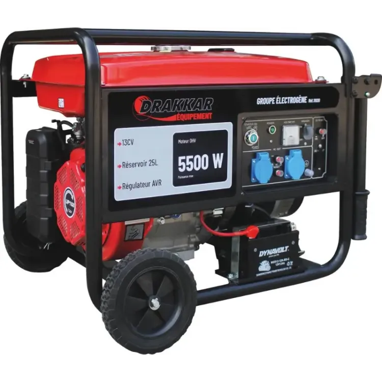 Gerador AVR Monofásico Gasolina DRAKKAR 5500W 13CV Arranque Elétrico Gerador AVR Monofásico Gasolina DRAKKAR 5500W 13CV Arranque Elétrico