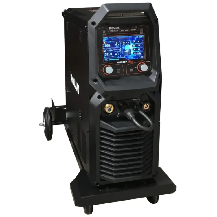 Máquina de Soldadura Semi-Automática Inverter Pulsada ROLUK MIG300P 380V 300A
