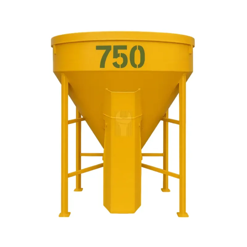 Balde para manga com caleira IMC 750L Aço Reforçado