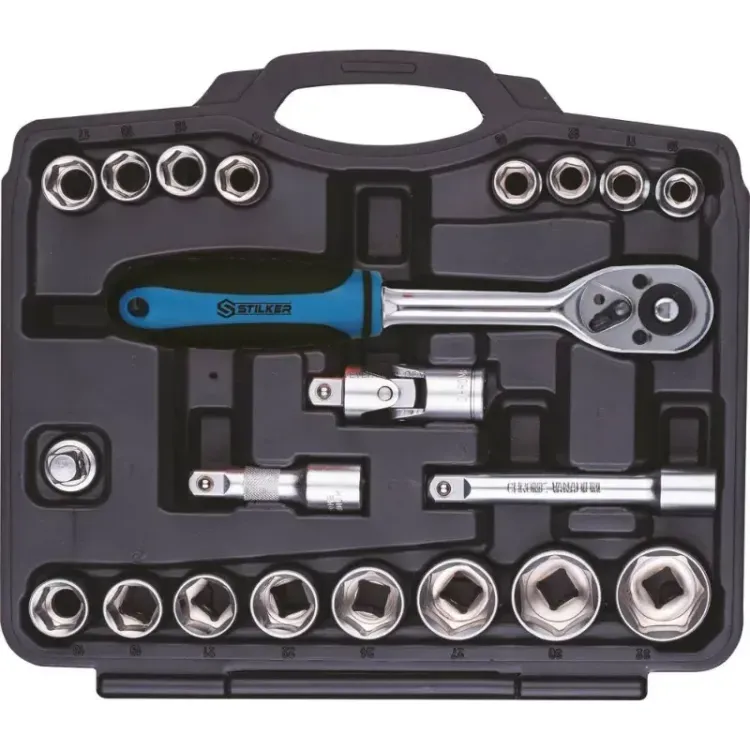 Caixa de Ferramentas 1/2" 21 Peças STILKER Aço Cromo Vanádio