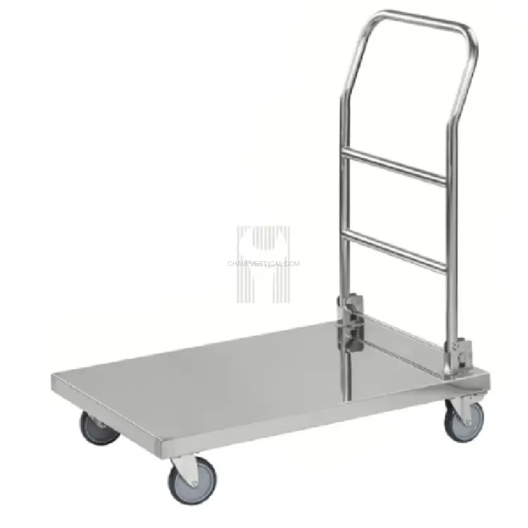 CARRO PLATAFORMA INOXIDÁVEL 100KG DOBRÁVEL CARRO PLATAFORMA INOXIDÁVEL 100KG DOBRÁVEL