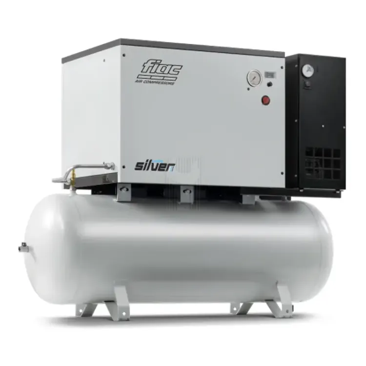 COMPRESSOR LIGHT SILVER LS10270D 10HP 270LTS COM SECADOR FIAC