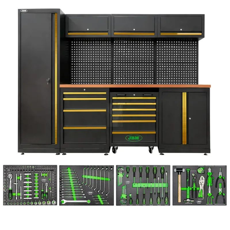 Conjunto de Móveis Modulares de Oficina JBM 18 Peças Dourado