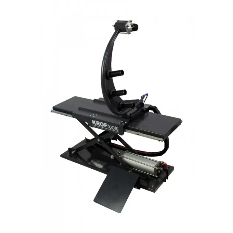 Elevador de Roda Pneumático Kroftools 80kg 130-420mm