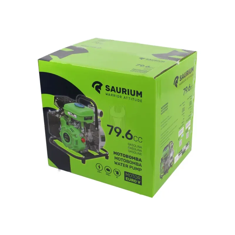 Motobomba SAURIUM 79.6CC 1.5" 2.4HP 4T
